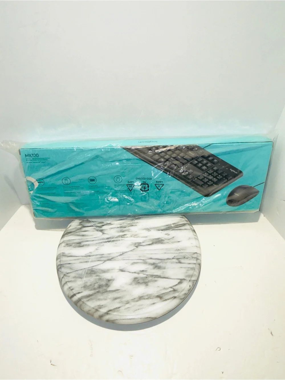 Logitech MK120 Wired USB Keyboard & Mouse Combo Quiet Spill Resistant BRAND NEW